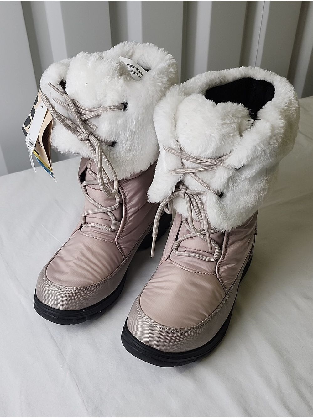 Kamik Seattle Winter Boots Women's Taupe Plush-Lined Size 7 New NWT Waterproof